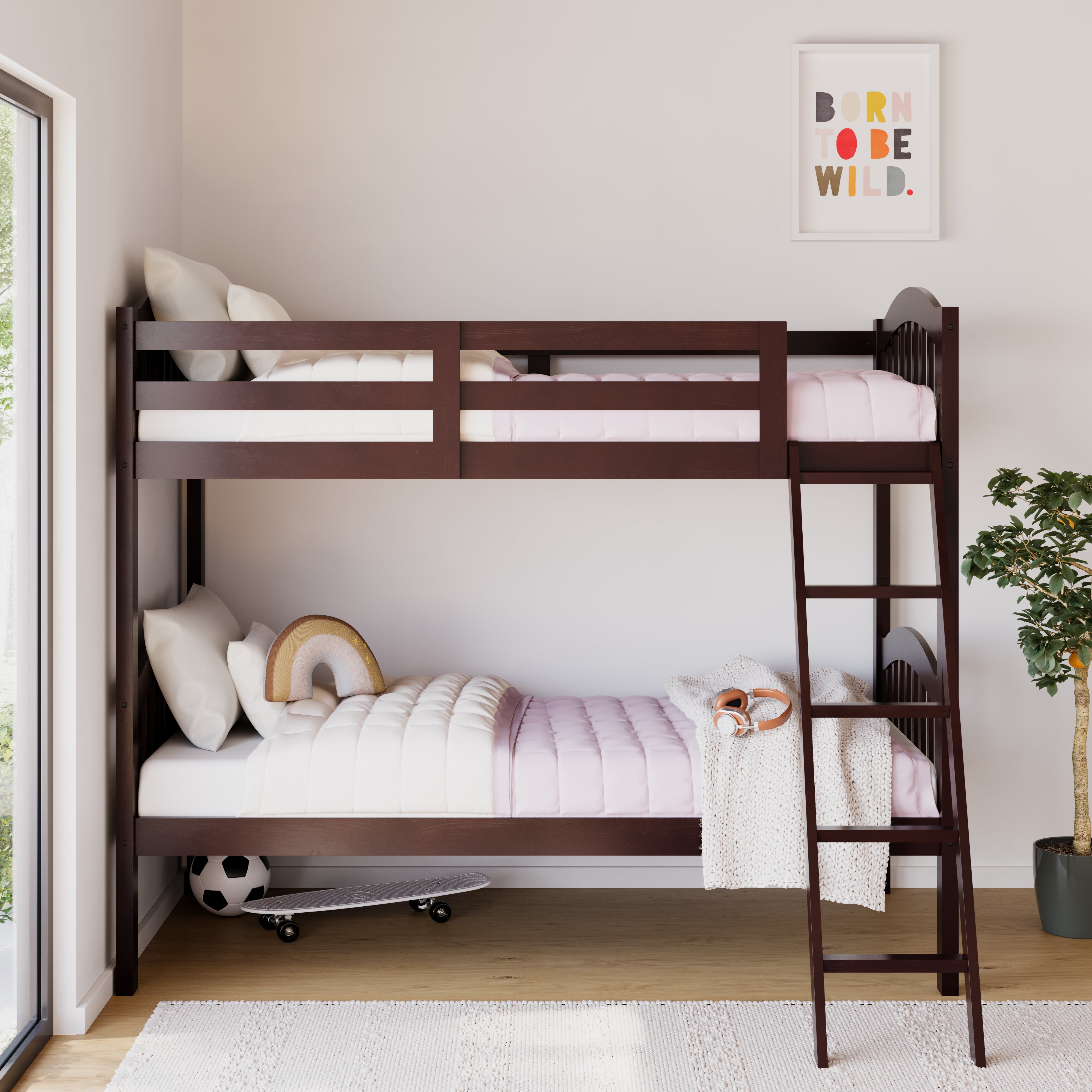 Storkcraft® Long Horn® Convertible Twin-over-Twin Bunk Bed.