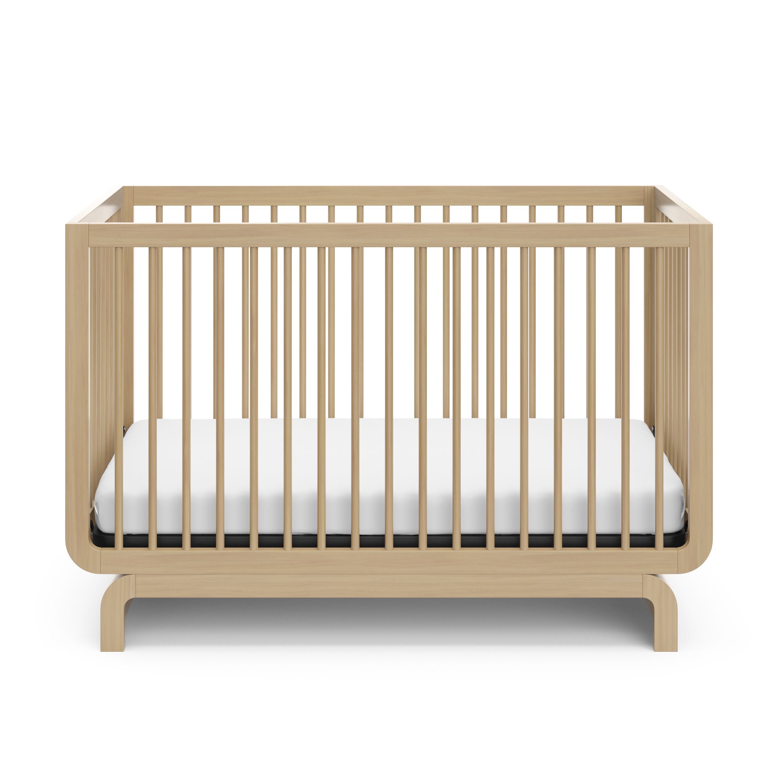 Storkcraft® Santorini® Deluxe 5-in-1 Convertible Crib with Bonus Toddler Guardrail.