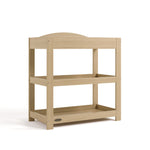 Graco driftwood customizable changing table angle view
