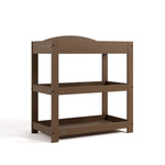 Graco hazelnut customizable changing table angle view