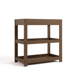 Graco hazelnut customizable changing table with flat headboard angle view
