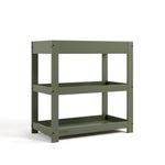 Graco olive customizable changing table with flat headboard angle view