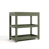 Graco olive customizable changing table with flat headboard angle view