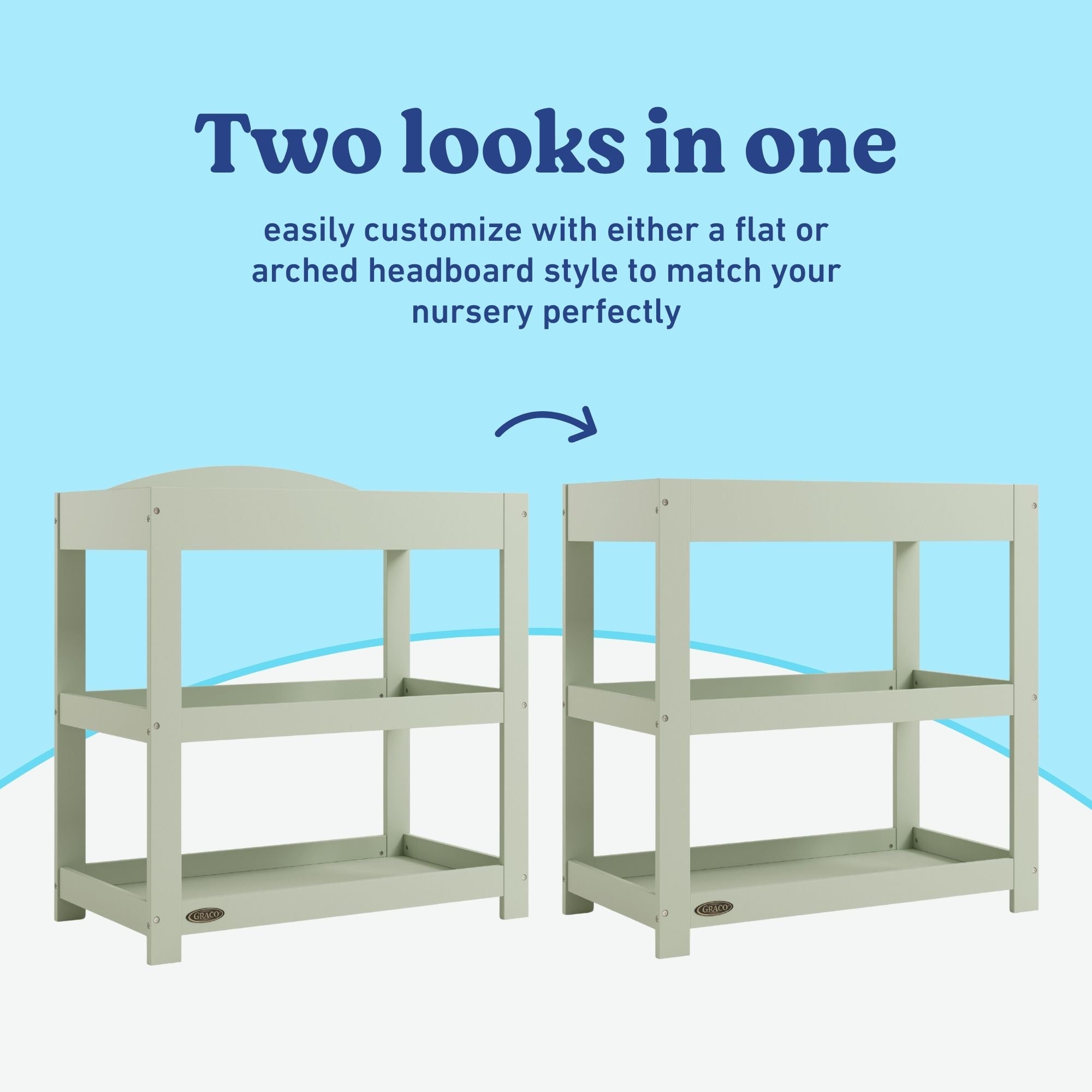 Graco sage customizable changing table callout