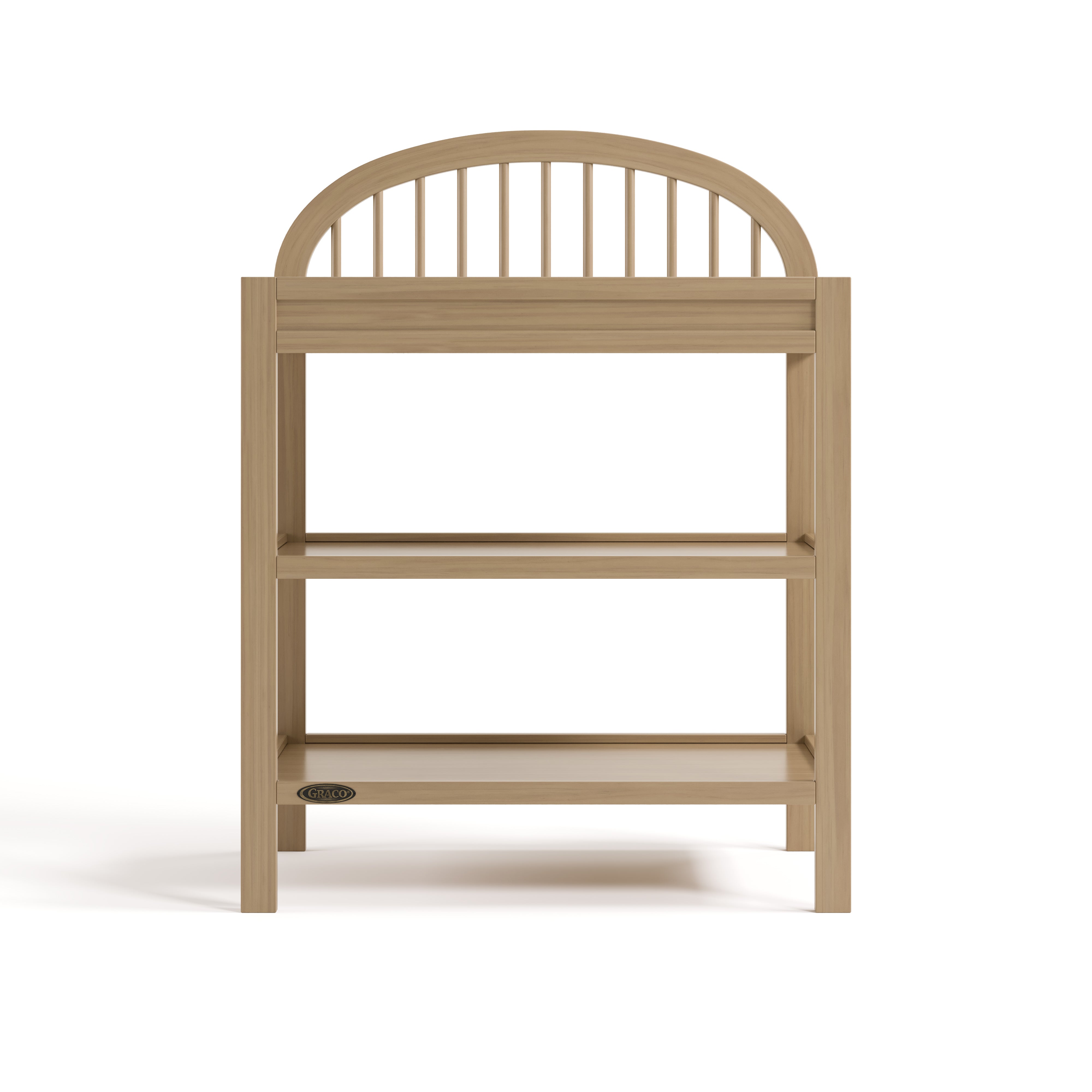 Olivia driftwood changing table front view