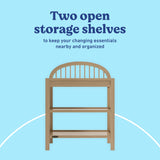 Olivia driftwood changing table storage callout
