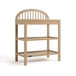 Olivia driftwood changing table angle view