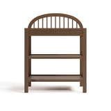 Olivia hazelnut changing table front view