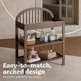 Olivia hazelnut changing table callout