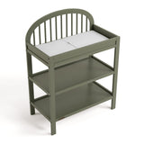 Olivia olive changing table top view