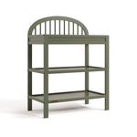 Olivia olive changing table angle view