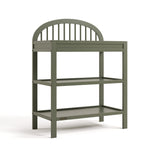 Olivia olive changing table angle view