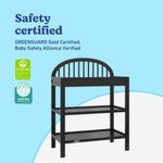 Olivia black changing table certifications callout