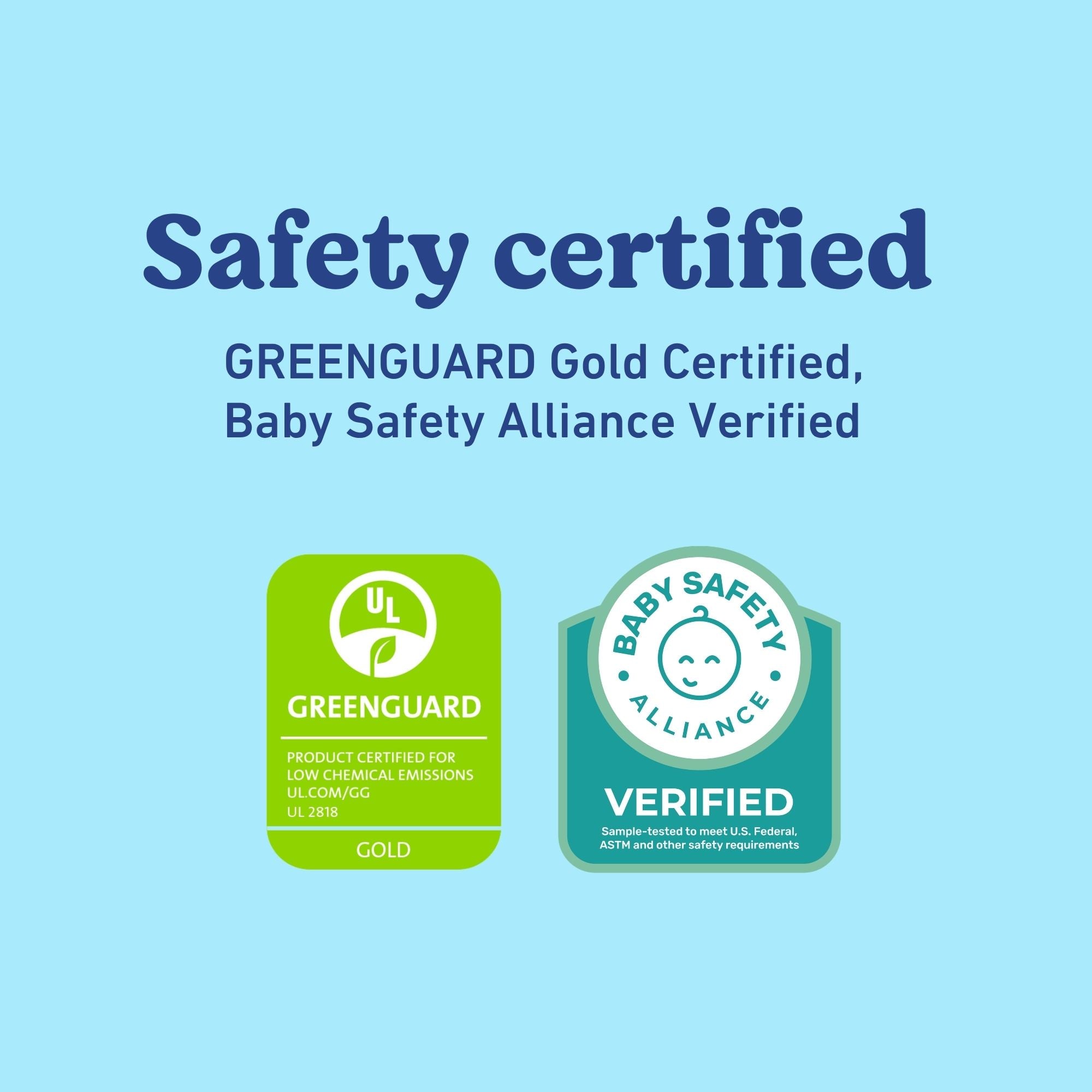 Olivia changing table certifications