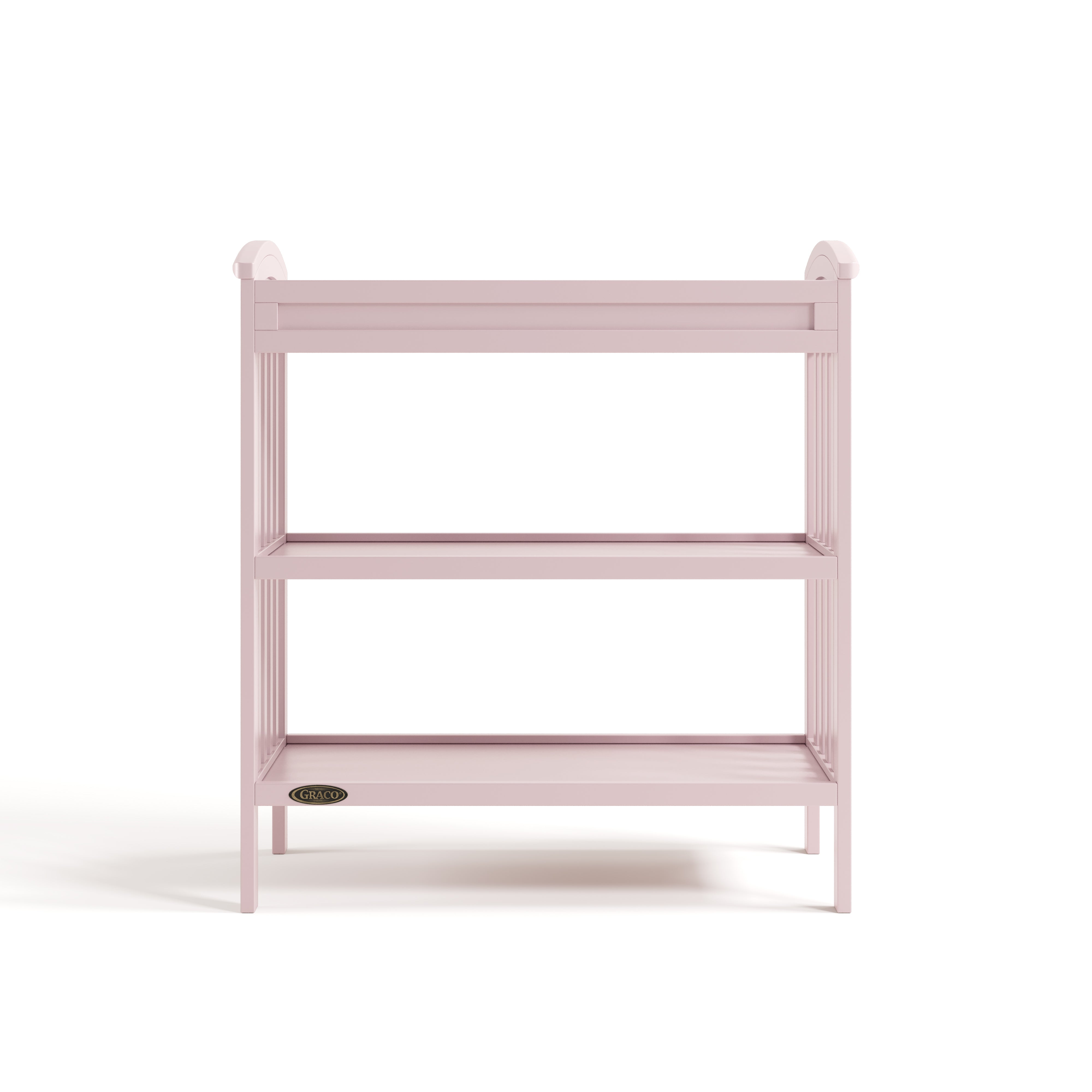 Benton blush changing table front view