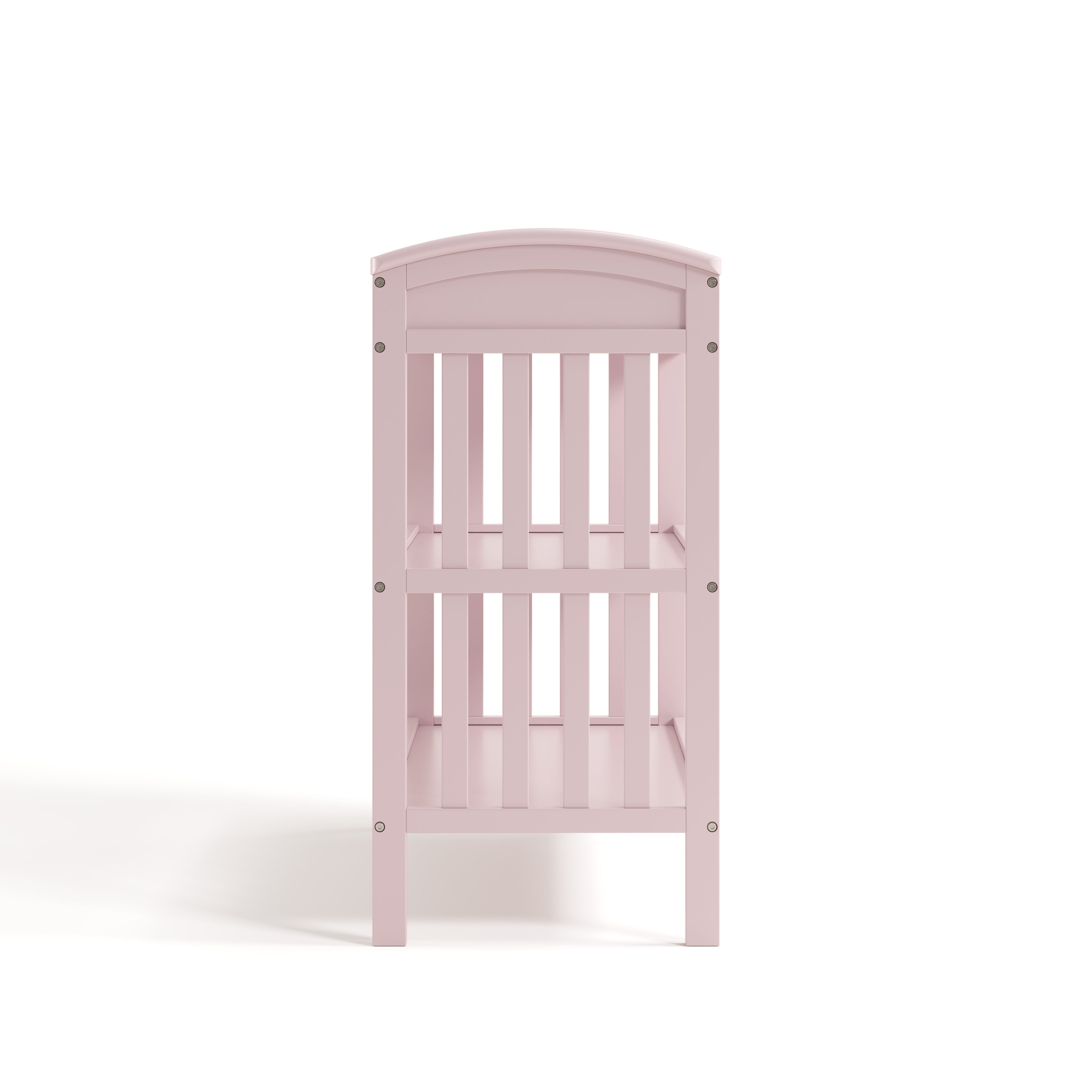 Benton blush changing table side view
