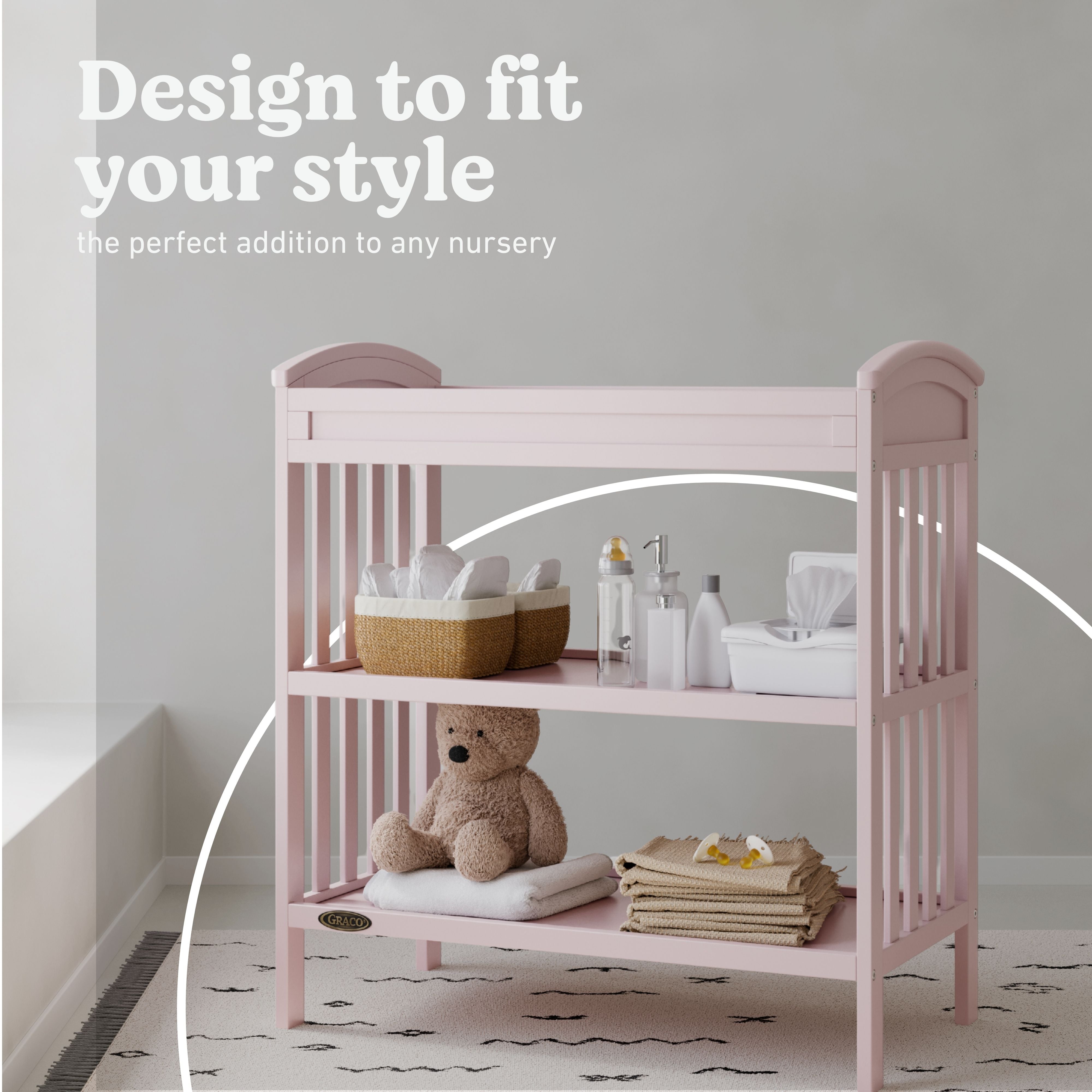Benton blush changing table style callout
