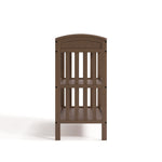 Benton hazelnut changing table side view
