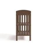 Benton hazelnut changing table side view