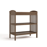 Benton hazelnut changing table angle view