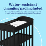 Benton black changing table changing pad callout
