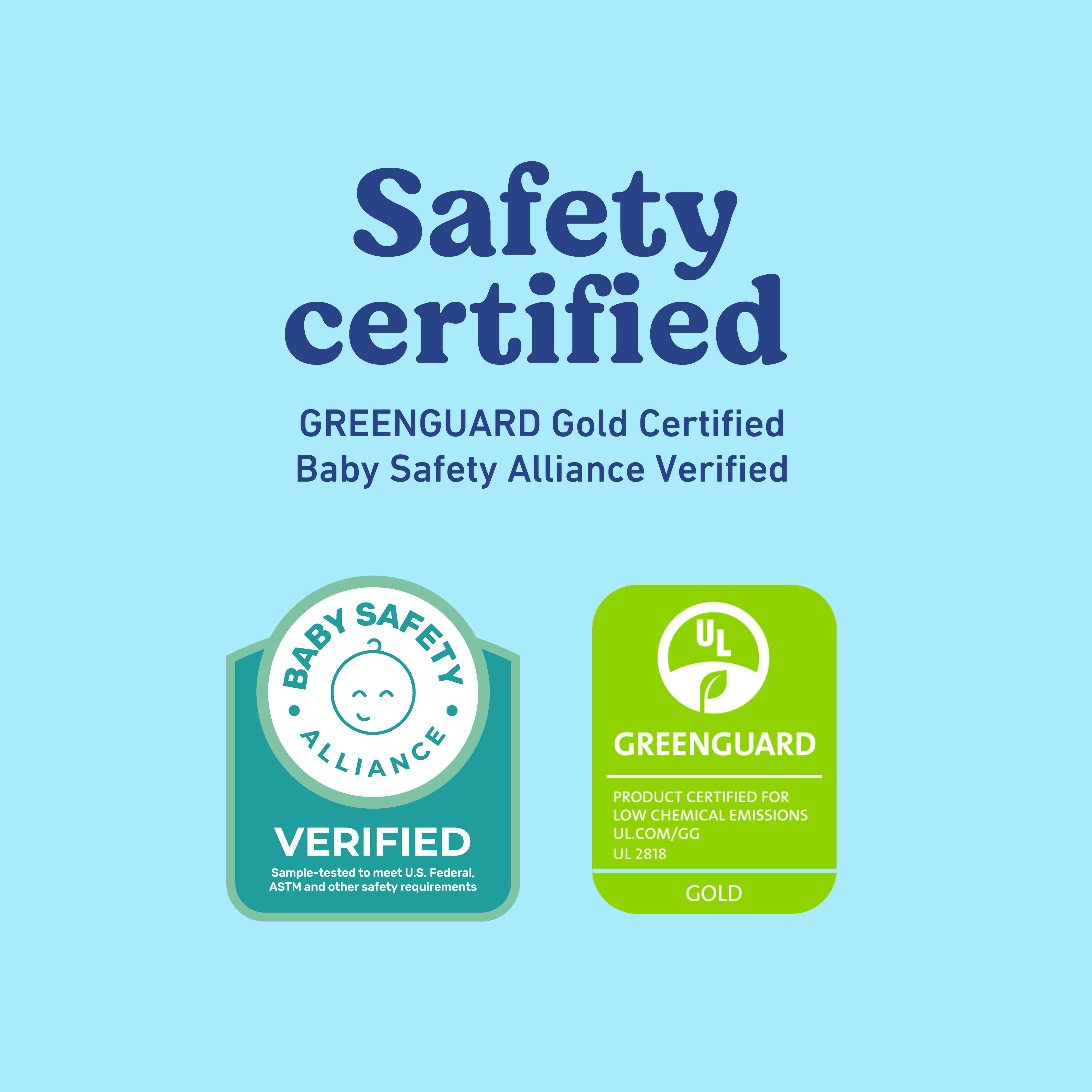 Benton changing table certifications callout