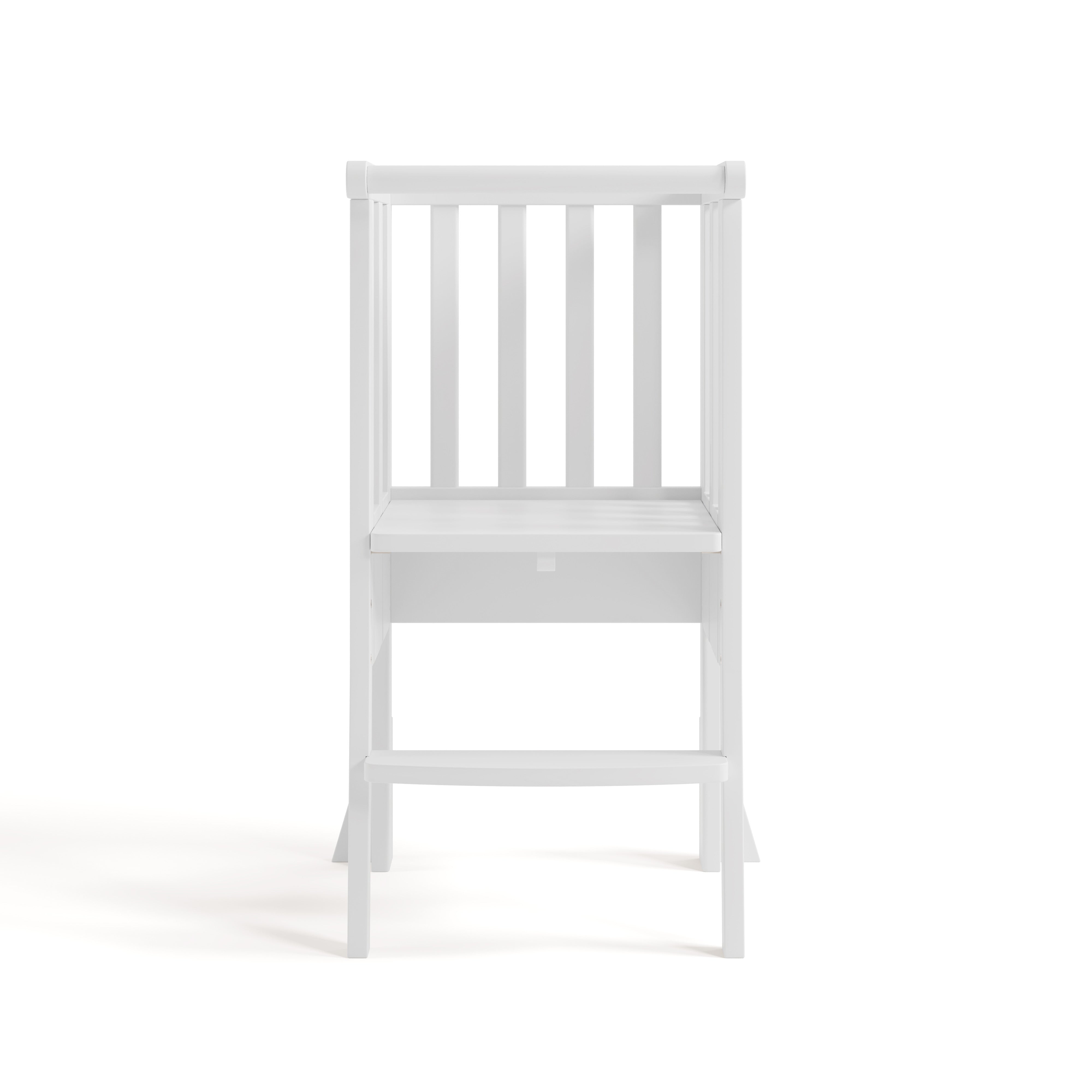 toddler white step stool front view