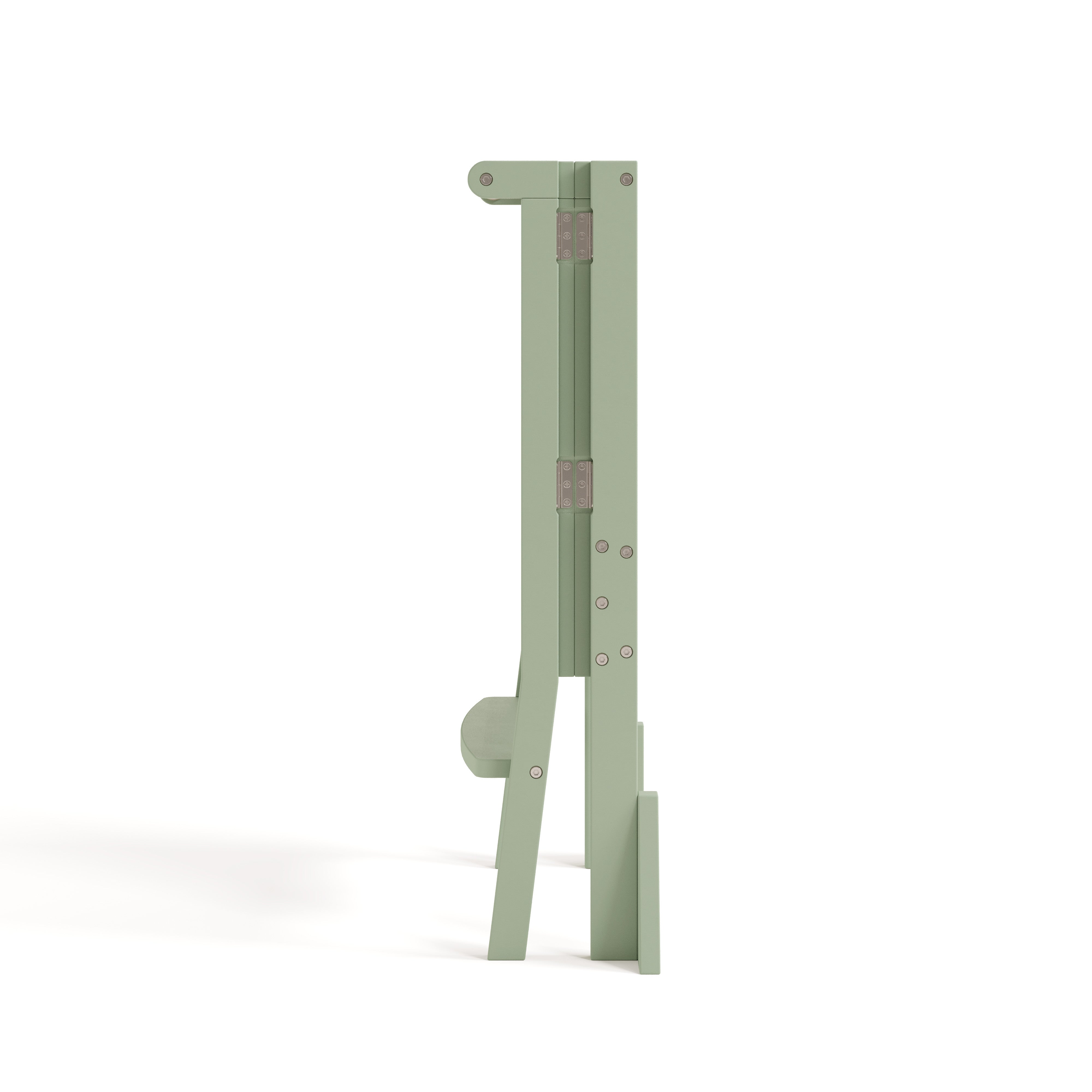 toddler sage with driftwood step stool folded side view