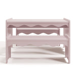 Casablanca blush table and bench set front view