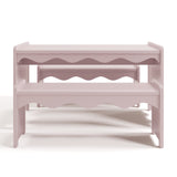 Casablanca blush table and bench set front view