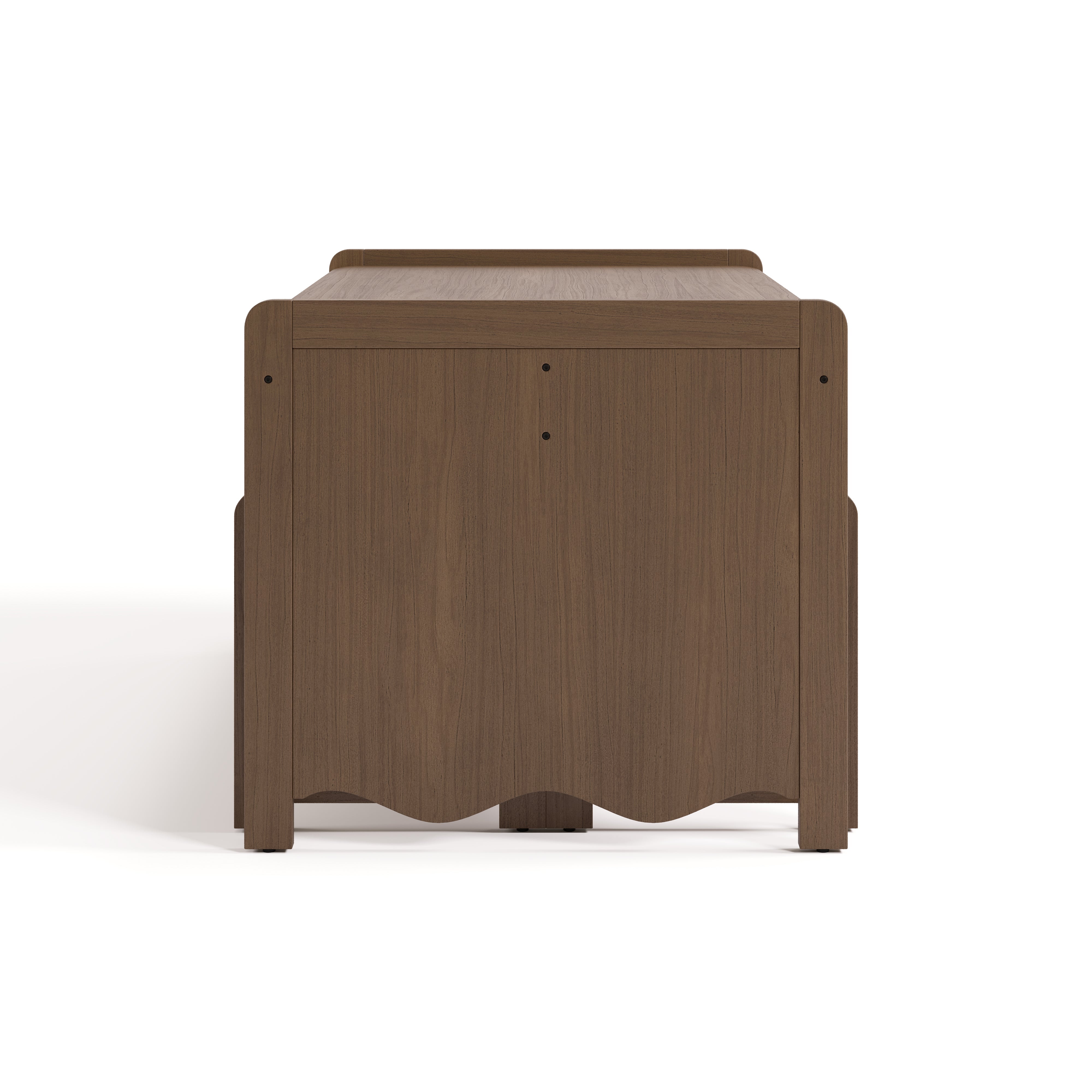 Casablanca hazelnut table and bench set side view