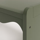 Storkcraft Casablanca Kids Activity Table and Bench Set in Olive