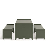 Storkcraft Casablanca Kids Activity Table and Bench Set in Olive