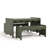 Storkcraft Casablanca Kids Activity Table and Bench Set in Olive