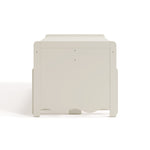 Casablanca frosted oat table and bench set side view