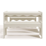 Casablanca frosted oat table and bench set front view