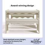 Casablanca frosted oat table and bench set style callout