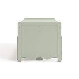 Casablanca sage table and bench set side view