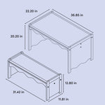 Storkcraft Casablanca Kids Activity Table and Bench Set 