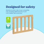 Graco toddler guardrail slats natural certifications callout