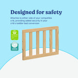 Natural toddler safety guardrail slats certifications callout