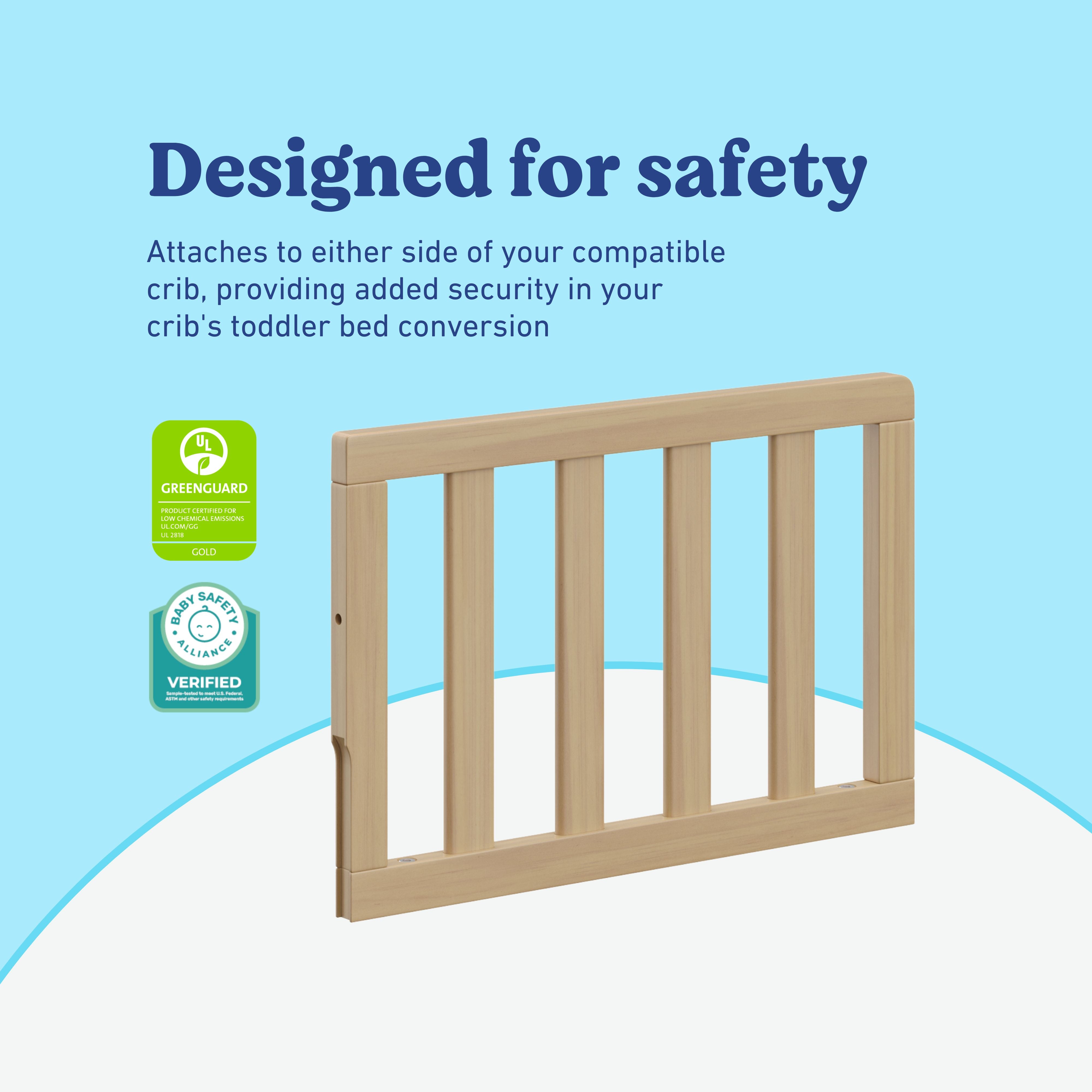 Toddler driftwood guardrail slats certifications