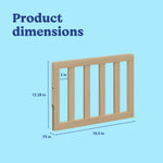 Toddler driftwood guardrail slats with dimensions