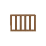 Graco toddler guardrail slats hazelnut front view