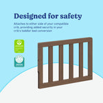 Graco toddler guardrail slats hazelnut certifications callout