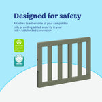 Olive toddler safety guardrail slats certifications callout
