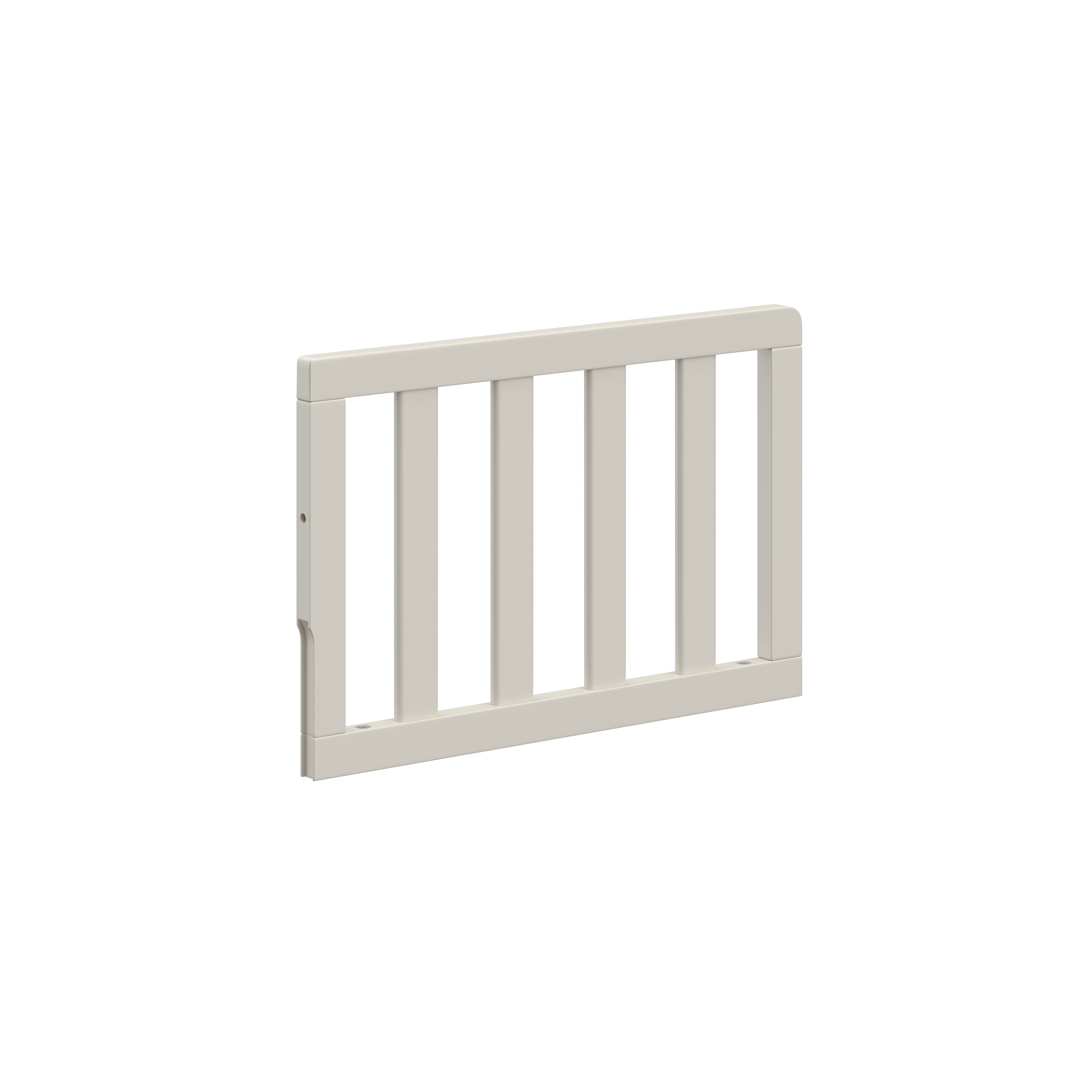 Graco toddler guardrail slats frosted oat angle view