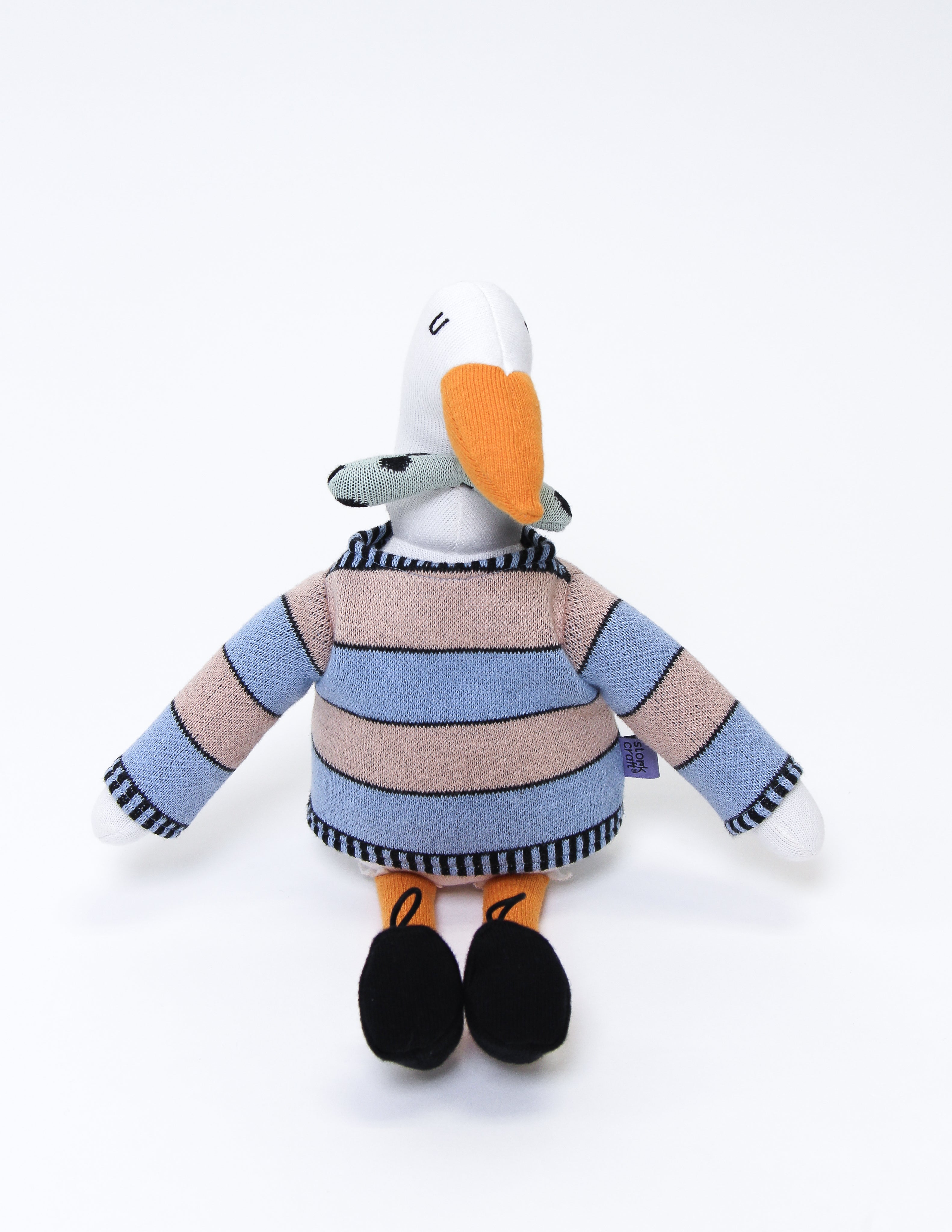 AJ the Stork Plush Toy Front Image