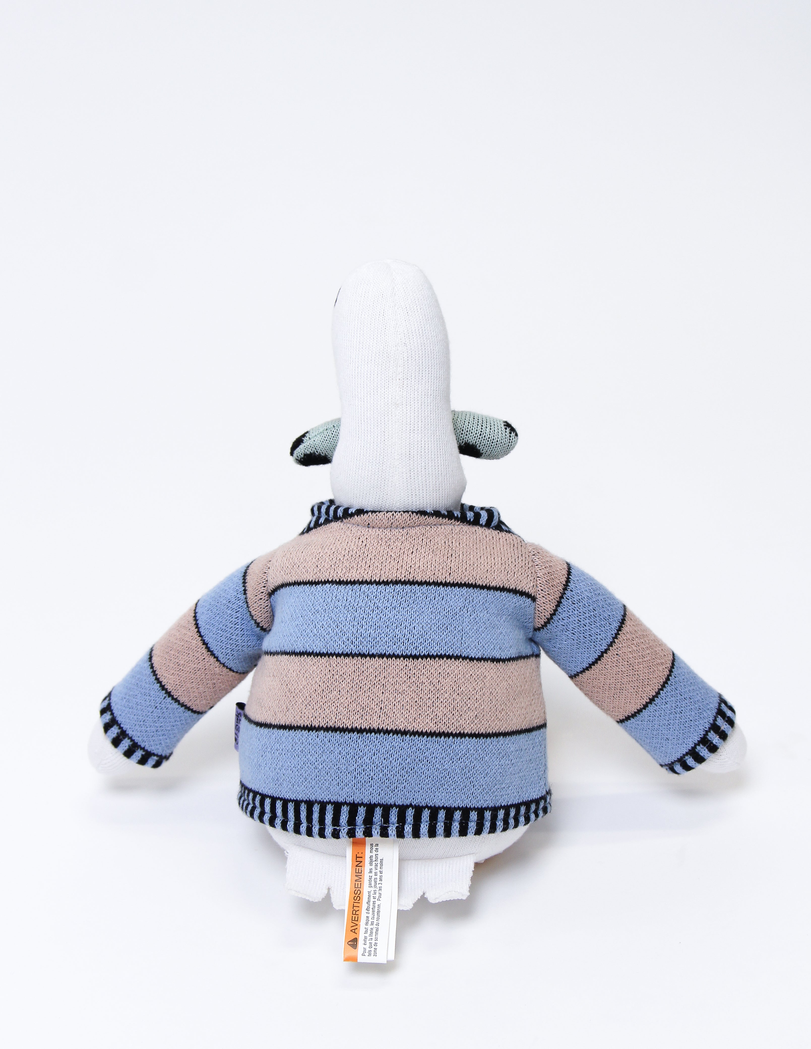 AJ the Stork Plush Toy Back Image