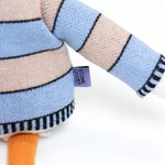 AJ the Stork Plush Toy Label Close Up Image